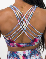 Butterfly Back Bra | Watercolor Wolves
