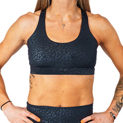 Butterfly Back Bra | Black Leopard