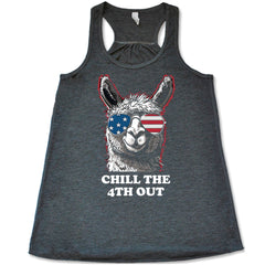 Chill The 4th Out Llama Shirt