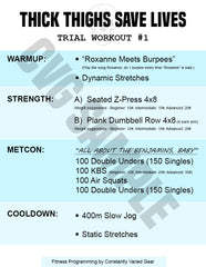 30-45 Day Workout E-book - Thick Thighs Save Lives