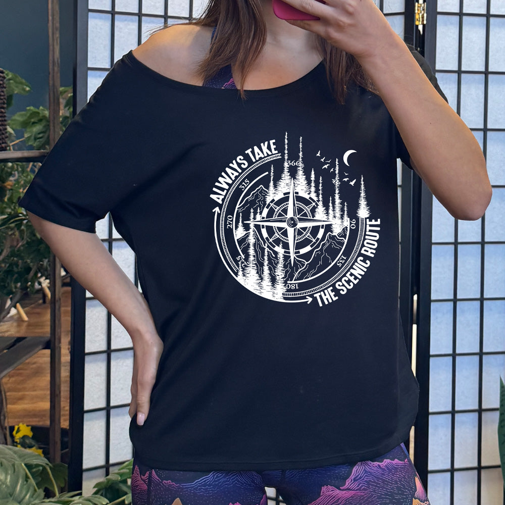 Always Take The Scenic Route | Slouchy Tee