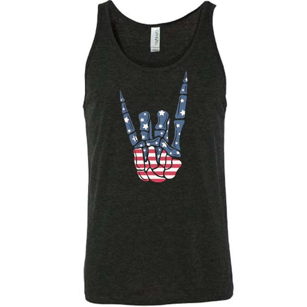 American Flag Skeleton Hand Shirt Unisex