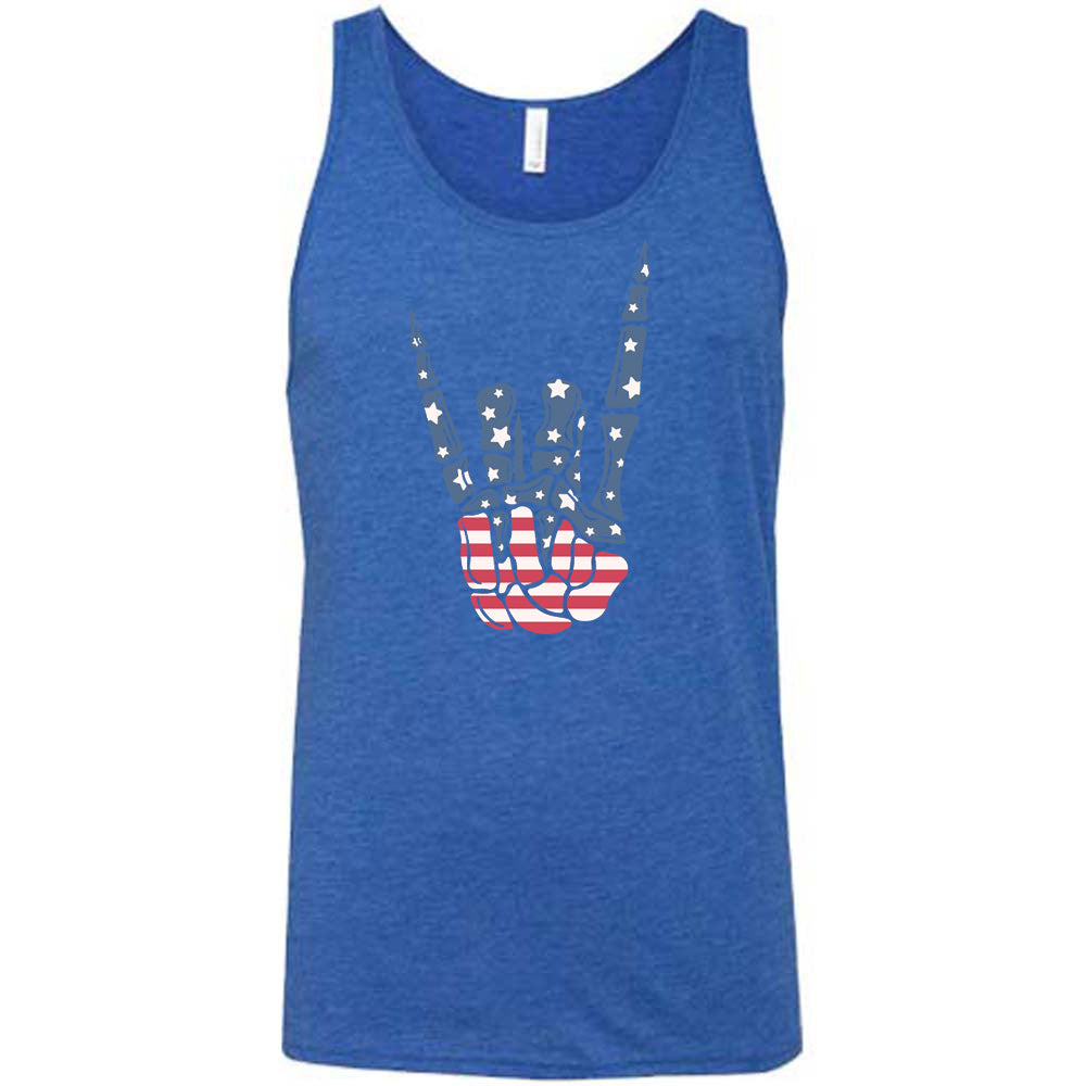 American Flag Skeleton Hand Shirt Unisex