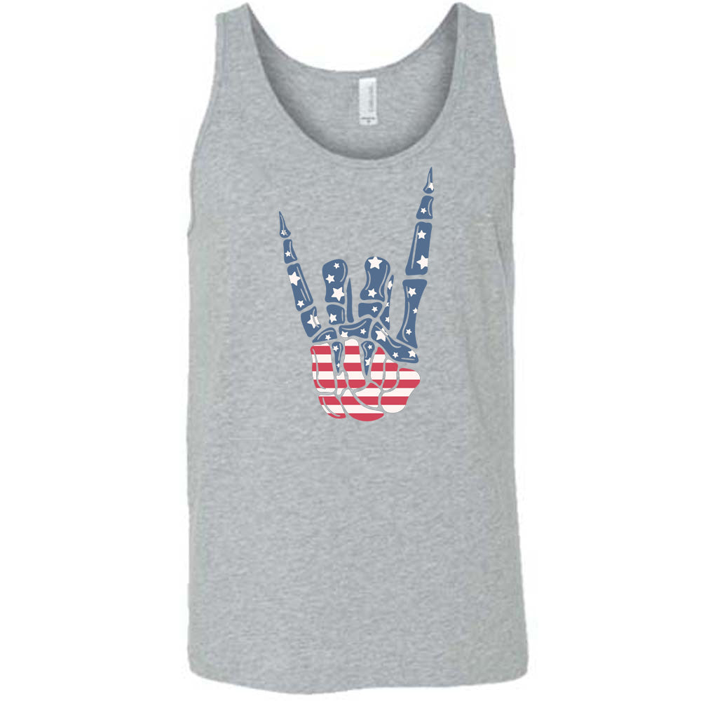 American Flag Skeleton Hand Shirt Unisex