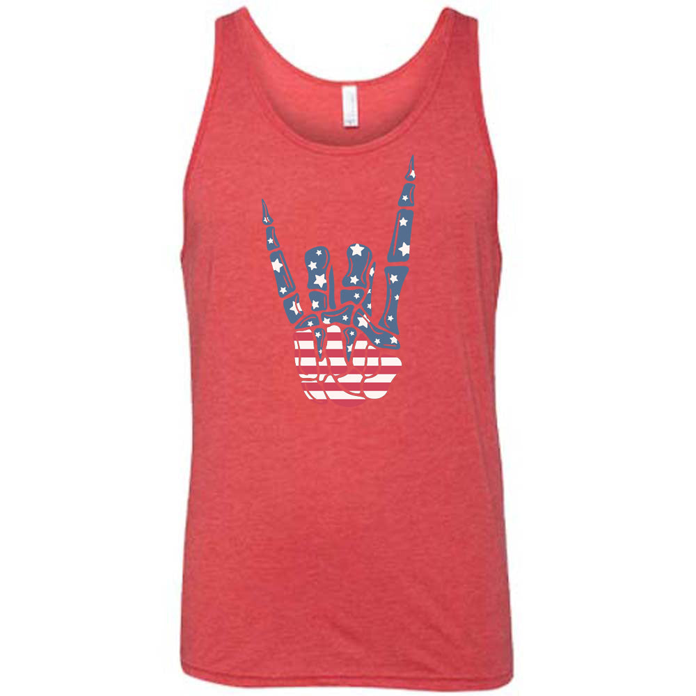 American Flag Skeleton Hand Shirt Unisex