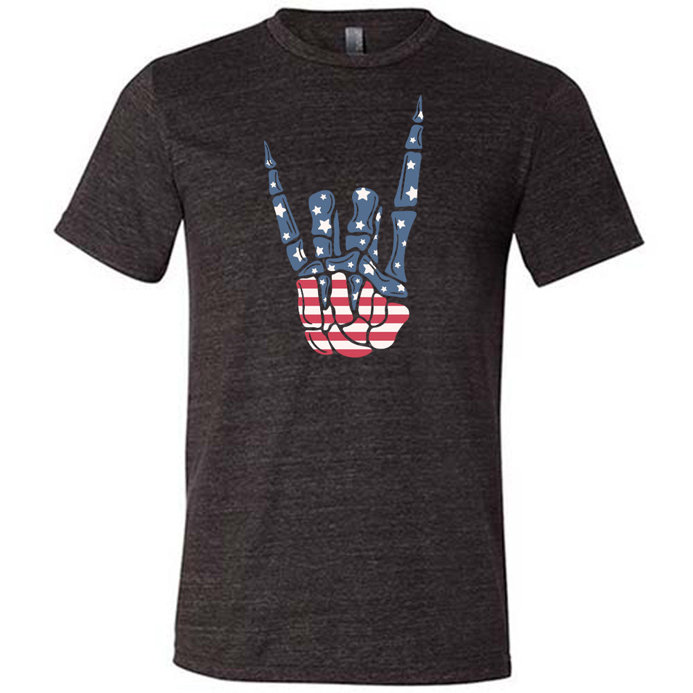 American Flag Skeleton Hand Shirt Unisex