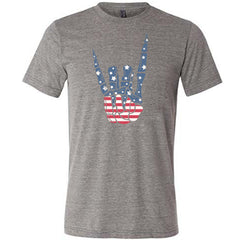American Flag Skeleton Hand Shirt Unisex