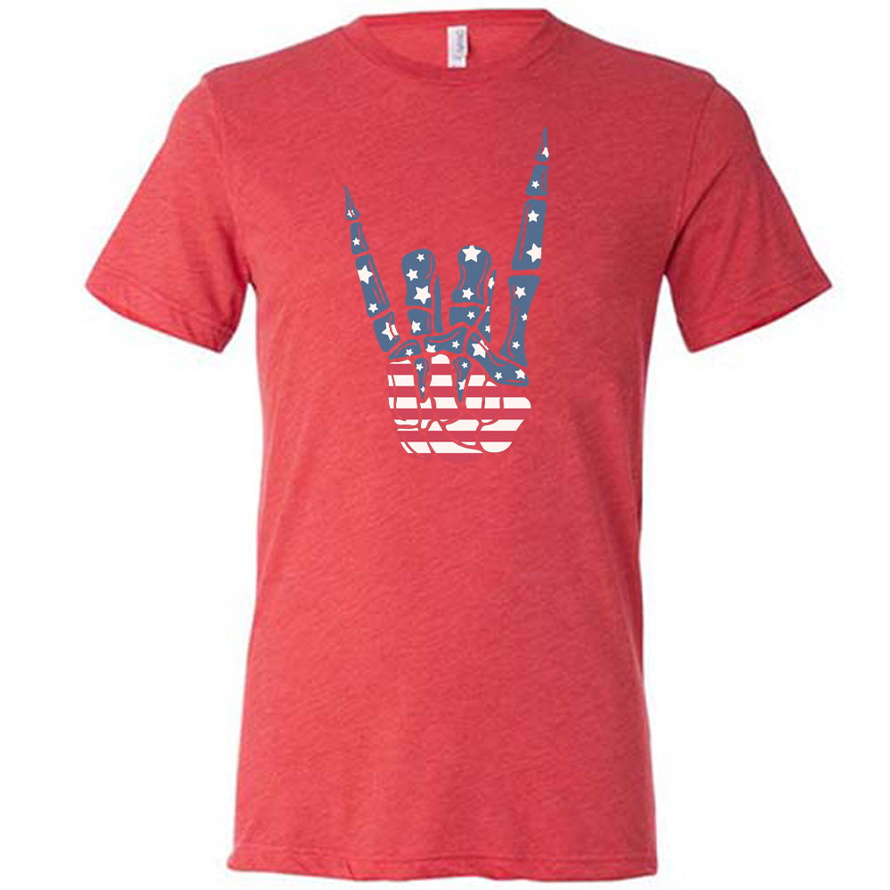American Flag Skeleton Hand Shirt Unisex
