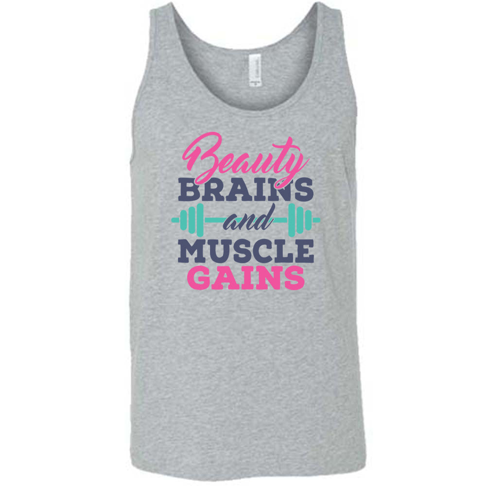 Beauty Brains & Muscle Gains Shirt Unisex