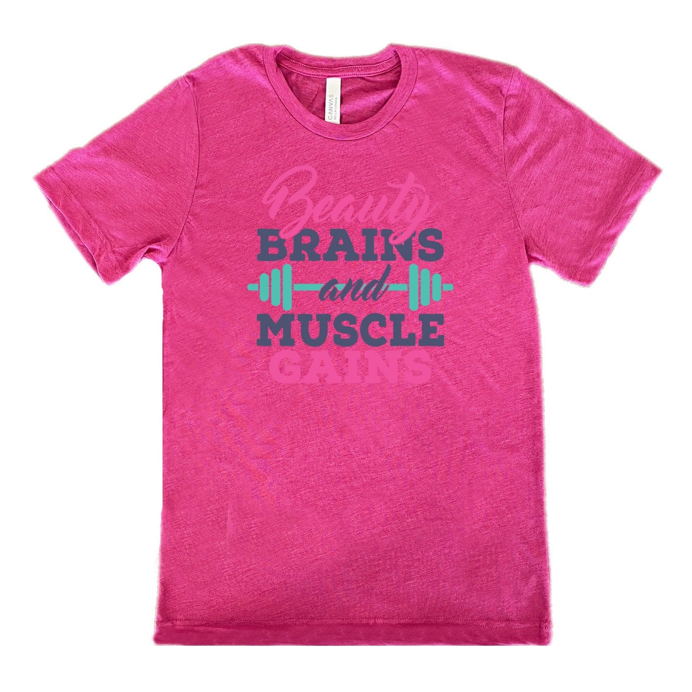 Beauty Brains & Muscle Gains Shirt Unisex