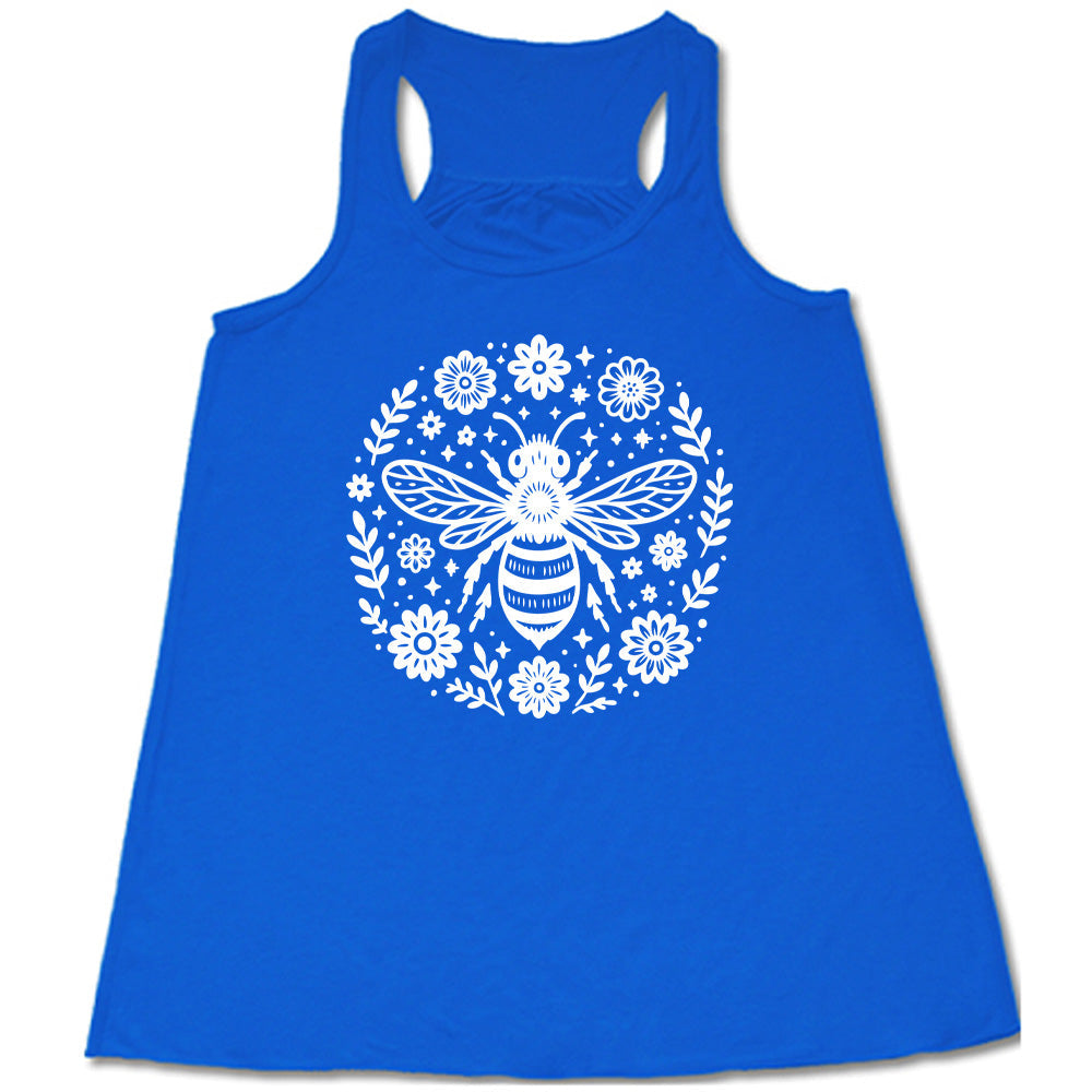 Bee and Flowers BOHO Shirt
