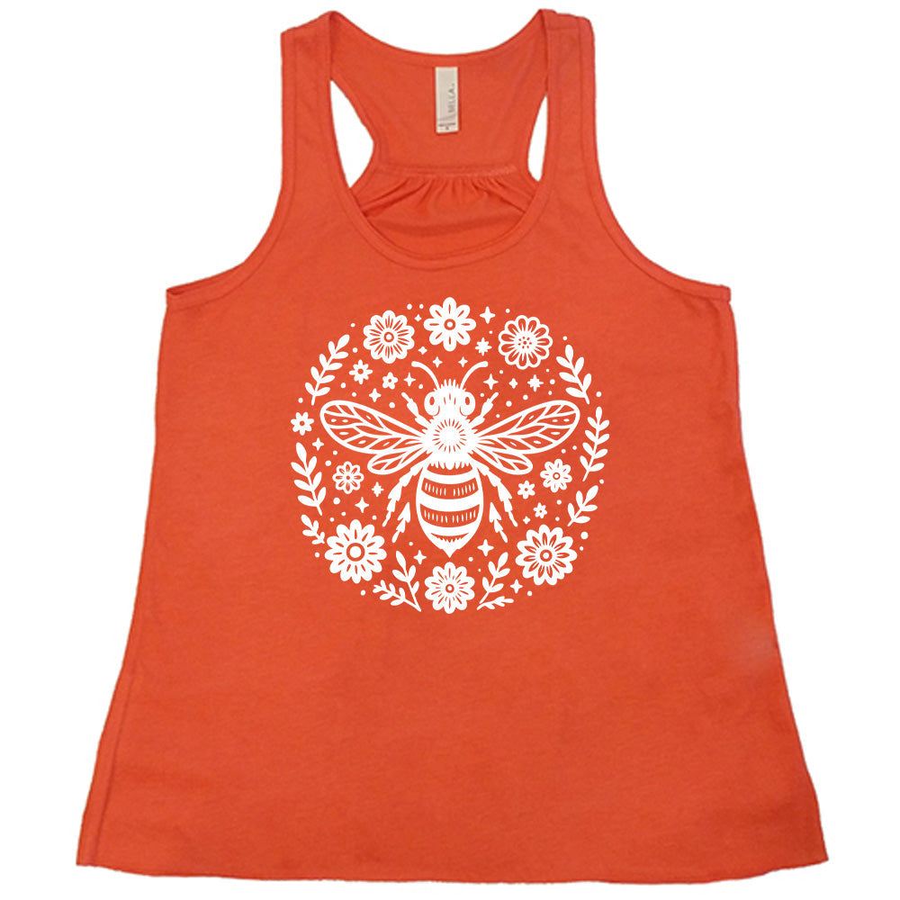 Bee and Flowers BOHO Shirt