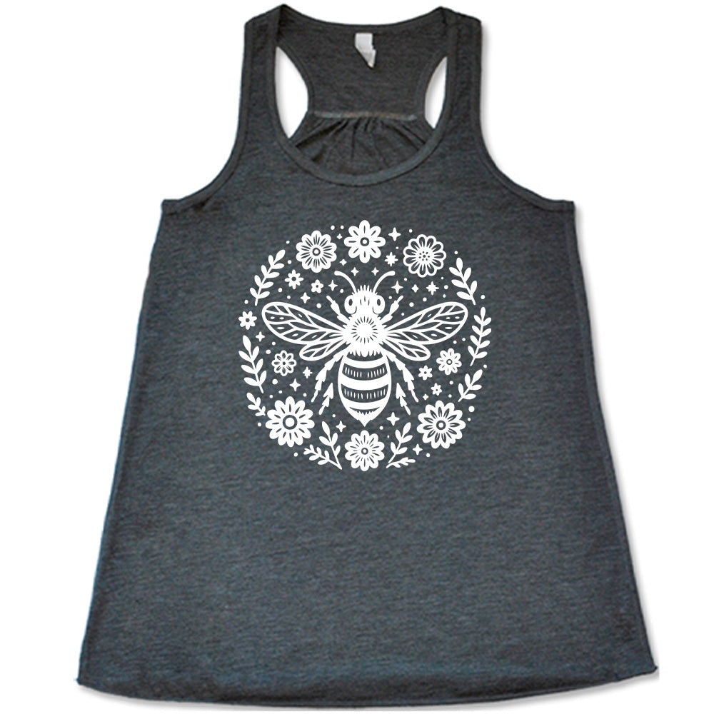Bee and Flowers BOHO Shirt