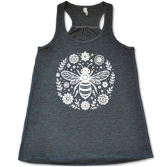 Bee and Flowers BOHO Shirt