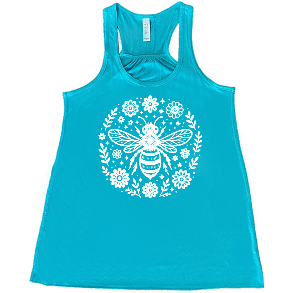 Bee and Flowers BOHO Shirt