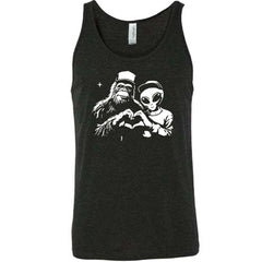 Bigfoot Alien Heart Shirt Unisex