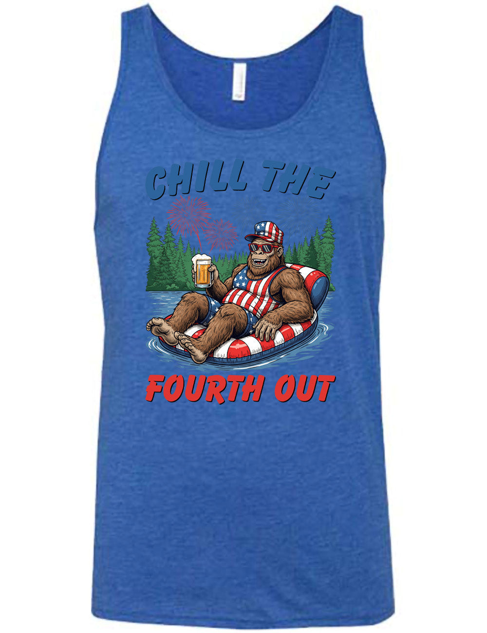 Bigfoot Chill the Fourth Out Shirt Unisex