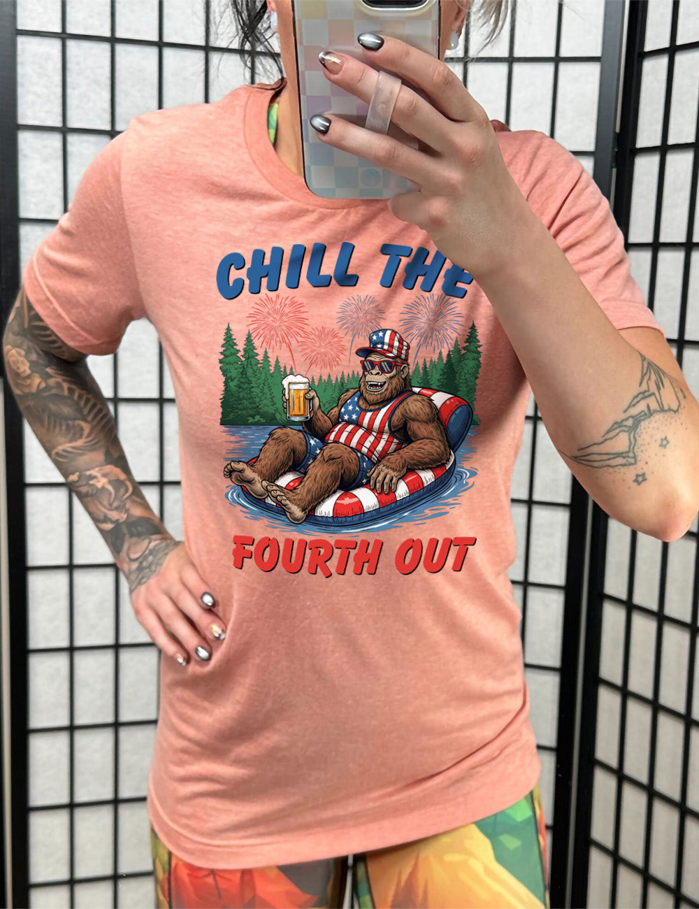 Bigfoot Chill the Fourth Out Shirt Unisex