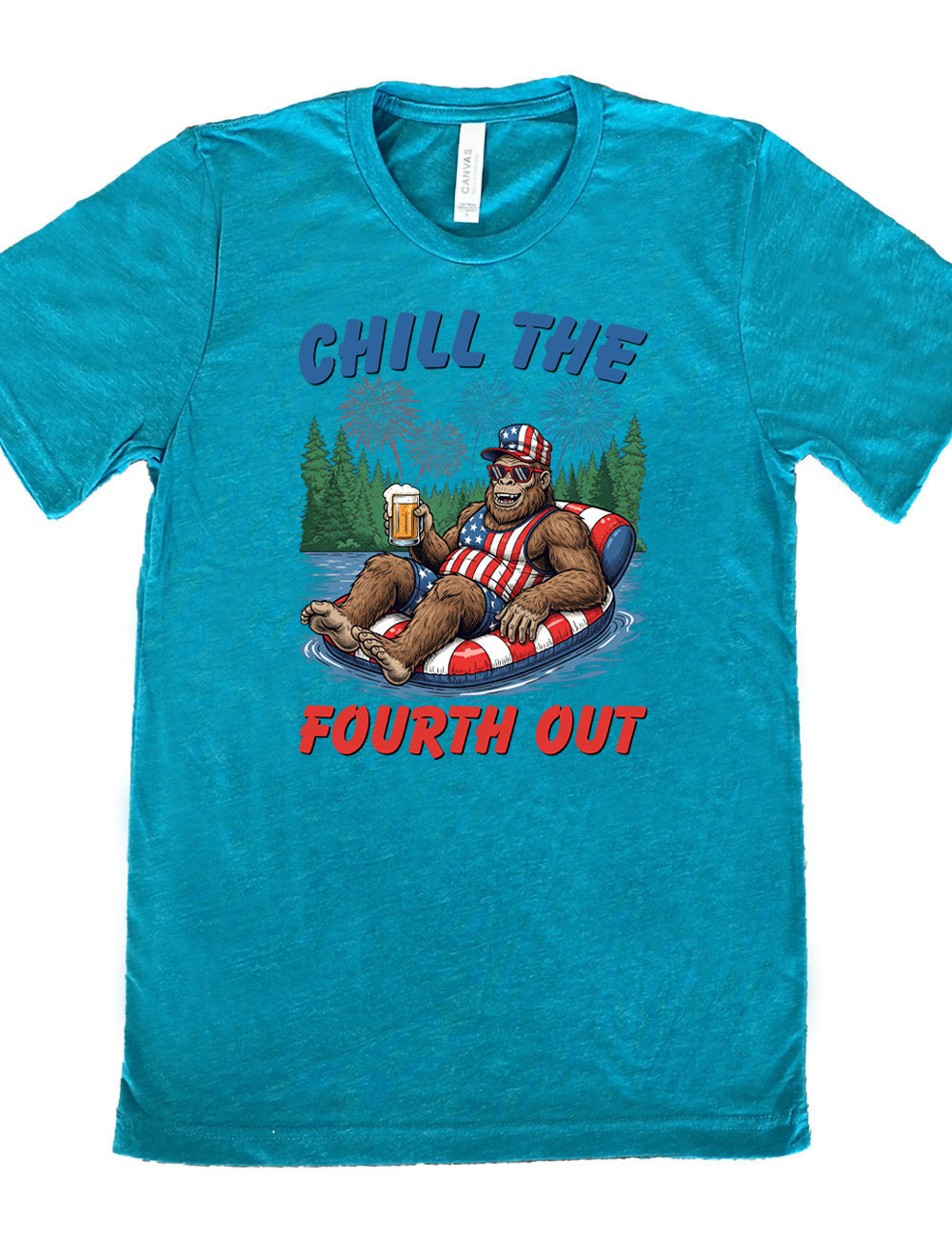 Bigfoot Chill the Fourth Out Shirt Unisex