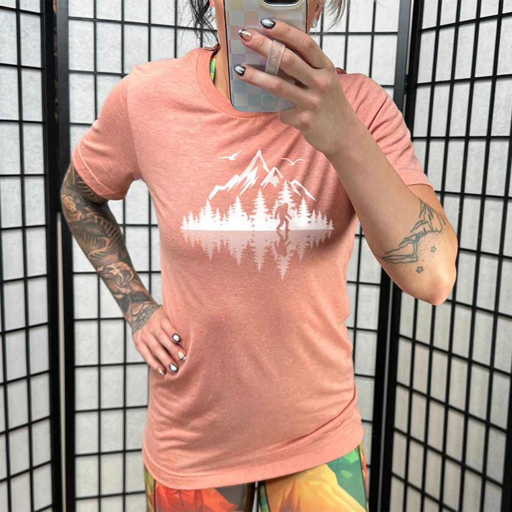 Bigfoot Nature Reflection Shirt Unisex