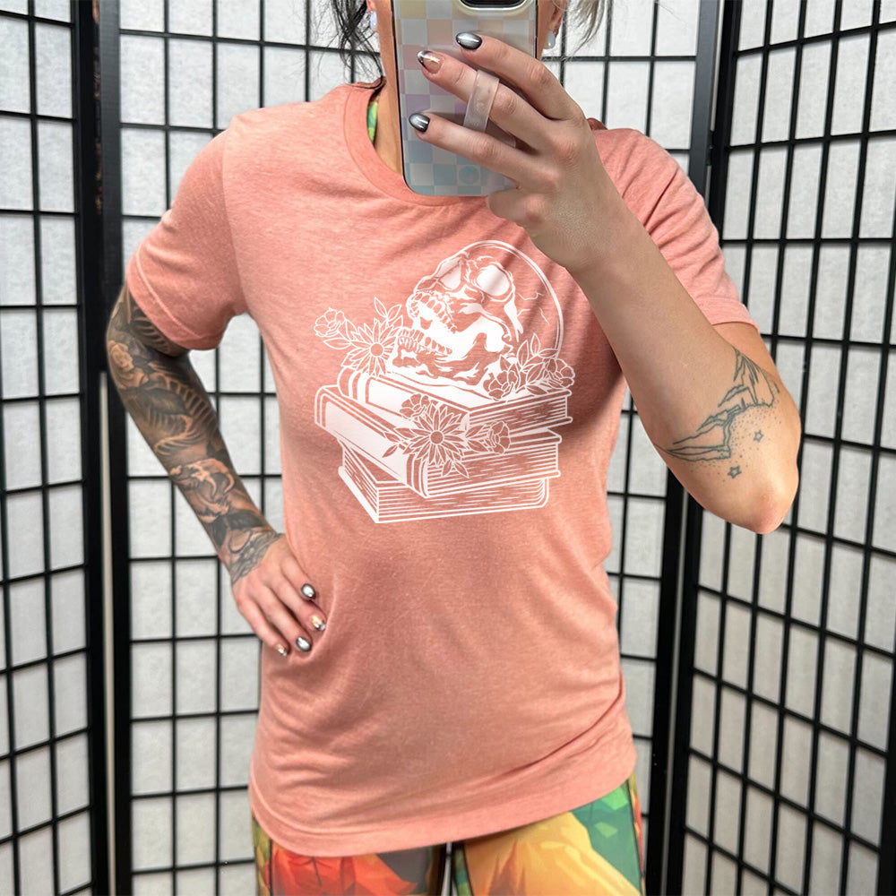 Books With Skull Shirt Unisex