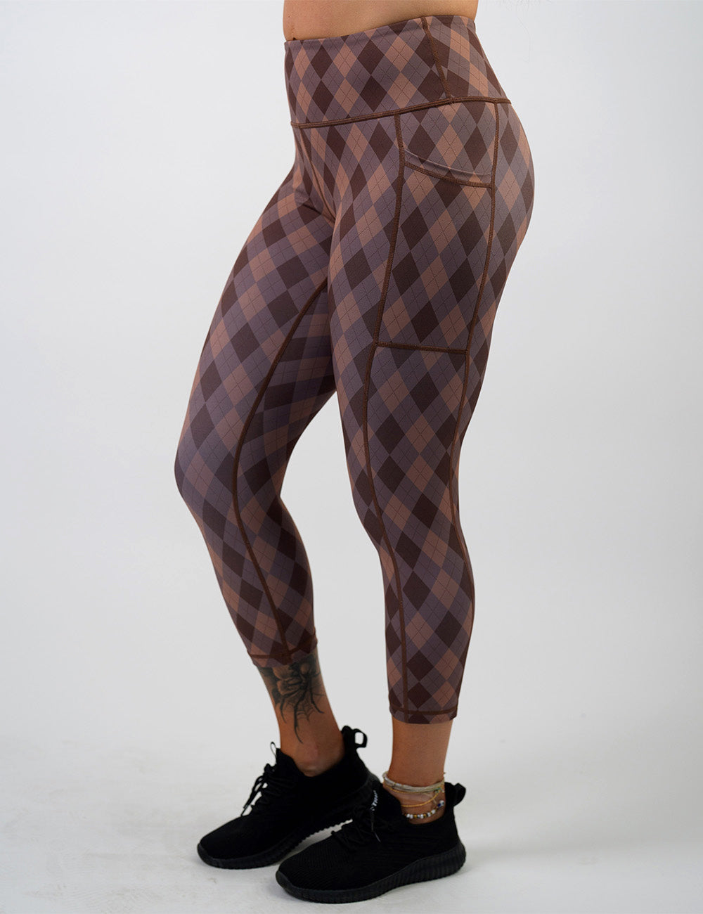 Cafe Argyle Leggings