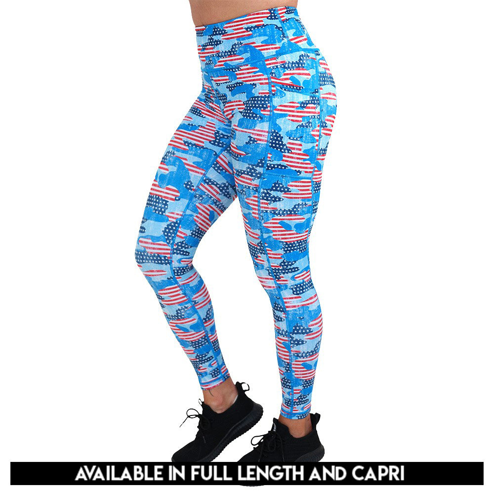 Camo Flag Leggings