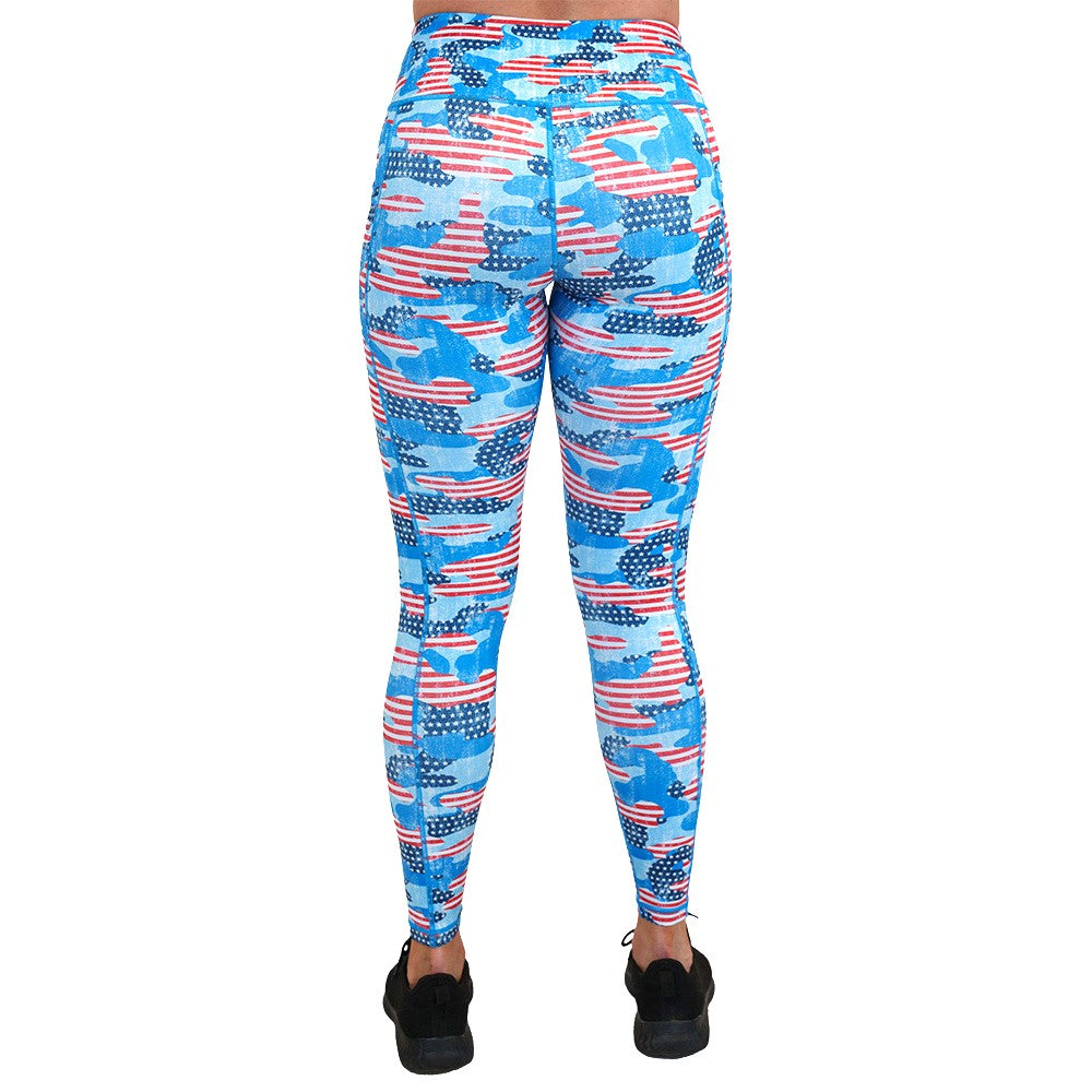Camo Flag Leggings