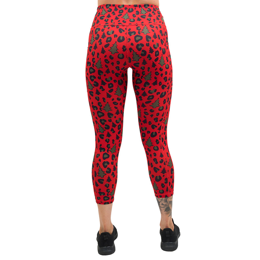 Christmas Leopard Leggings