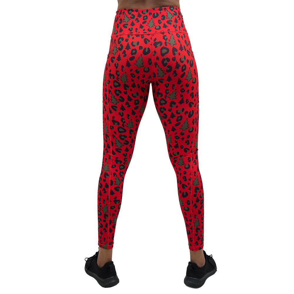 Christmas Leopard Leggings
