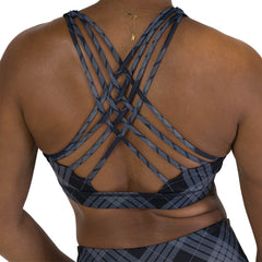 Butterfly Back Bra | Monochrome Plaid