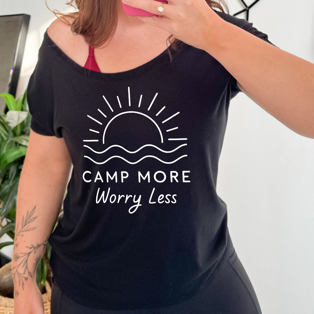 Camp More Worry Less | Slouchy Tee