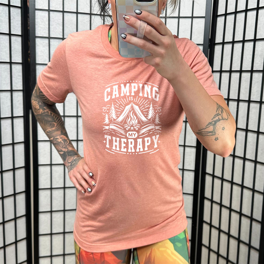 Camping Is My Therapy Shirt Unisex