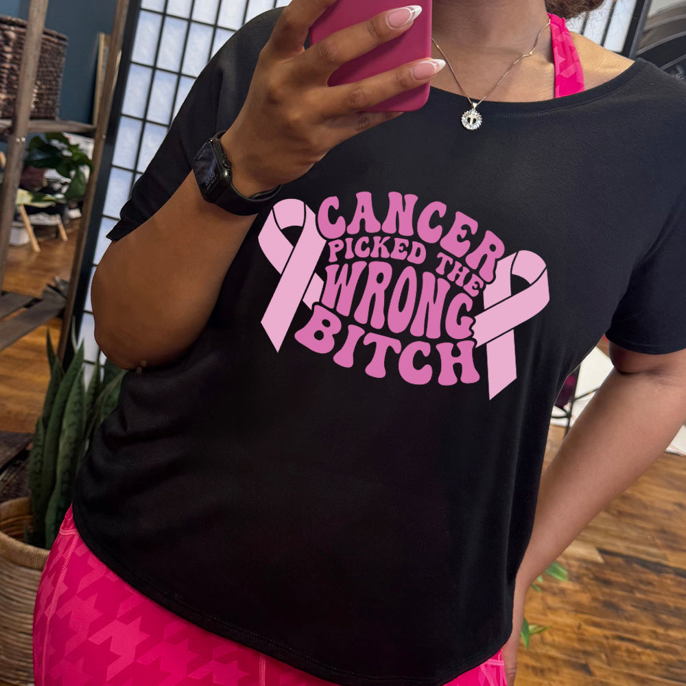 Cancer Picked The Wrong Bitch | Slouchy Tee