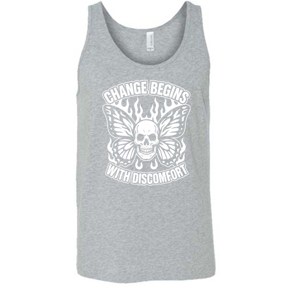 Change Begins with Discomfort Skull Butterfly Shirt Unisex