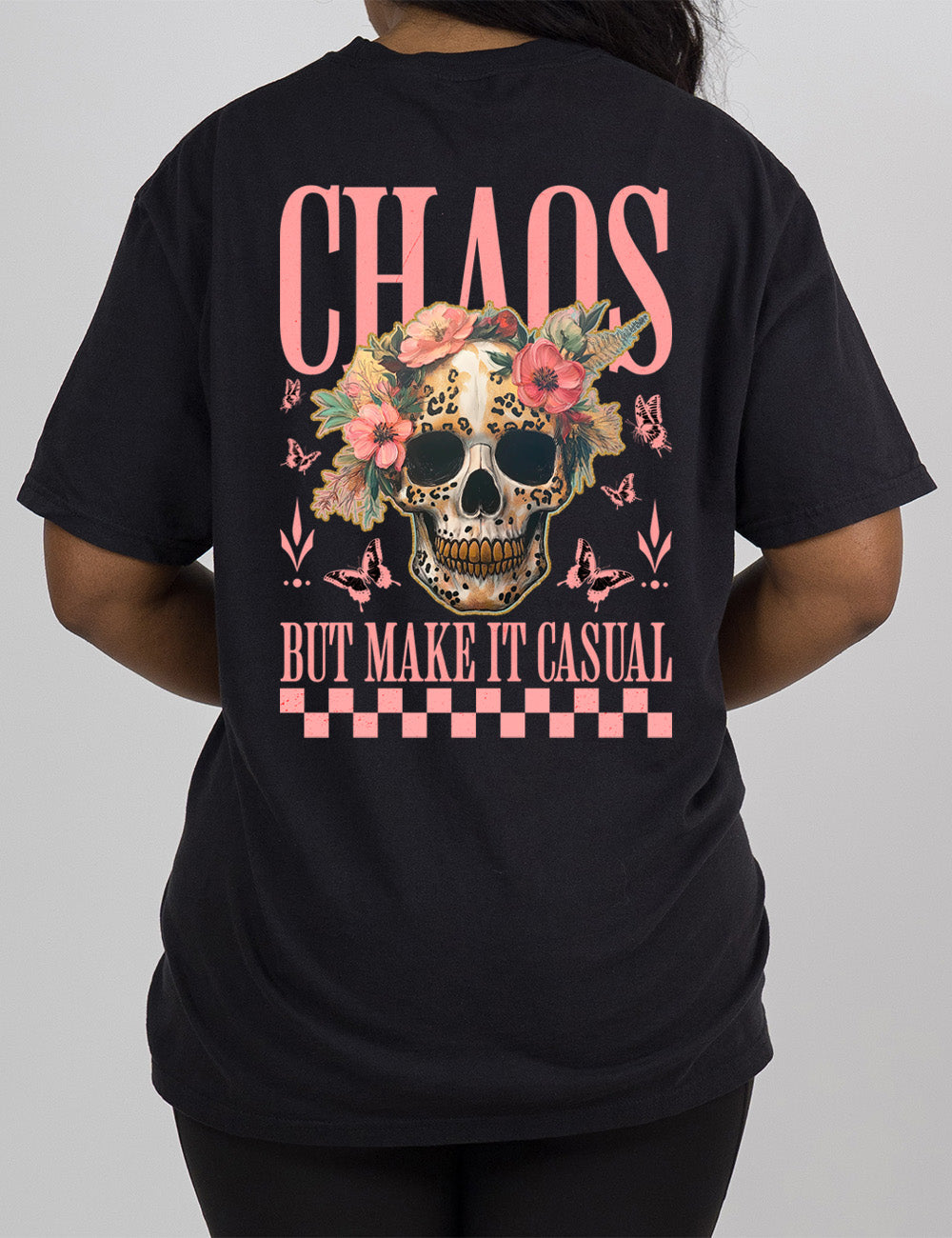 Chaos But Make It Casual Skull Modern Tee