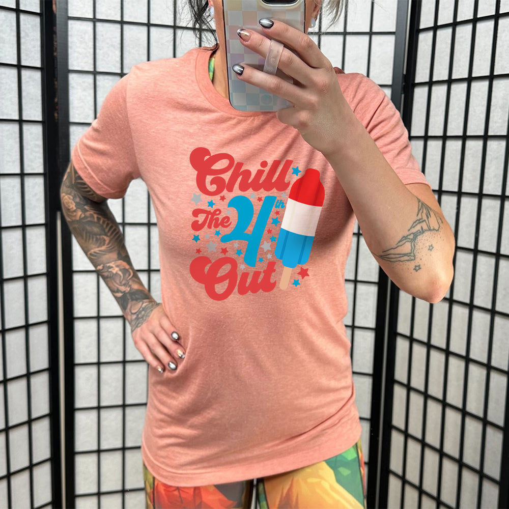 Chill The 4th Out Popsicle Shirt Unisex