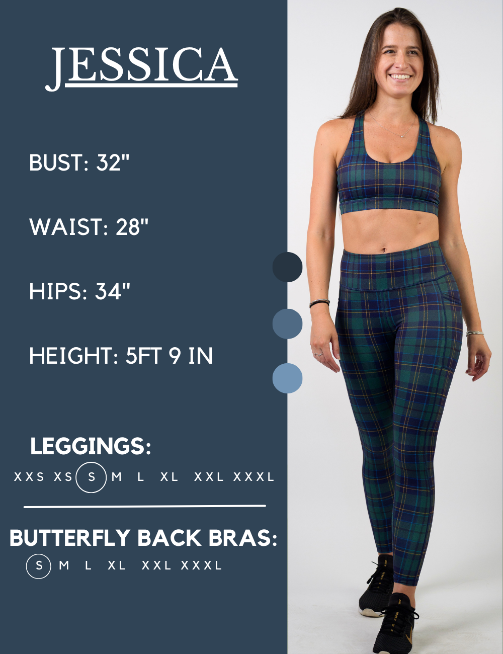 Blue Spruce Plaid Leggings