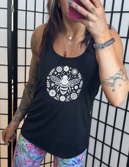Bee and Flowers BOHO Shirt