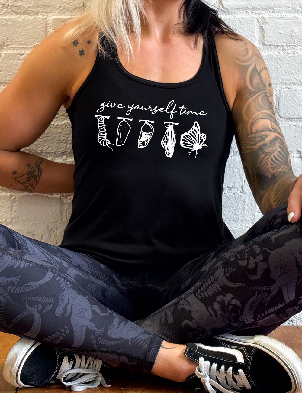 Butterfly Life Cycle Give Yourself Time Shirt