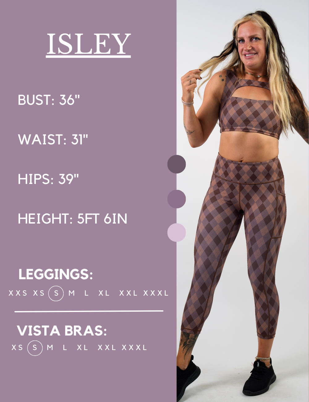 Cafe Argyle Leggings
