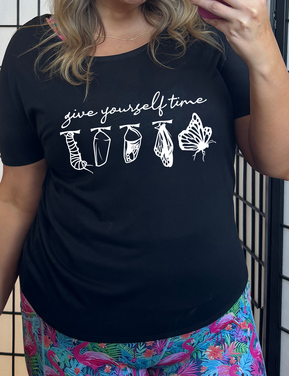 Butterfly Life Cycle Give Yourself Time | Slouchy Tee