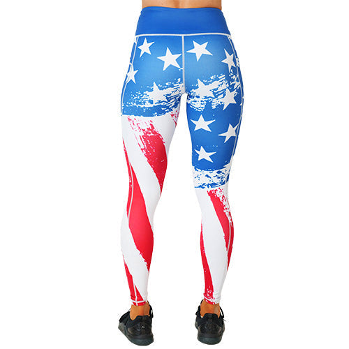 American Flag Leggings